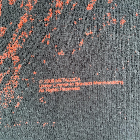 Y2K Vtg Metallica master of puppets 2006 t shirt  Size M ALL OVER 2-SIDES - Picture 3 of 8